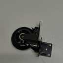 Side Mount Plate Caster Wheels - Thickened L-Shaped Mounting Heavy Duty 1200 LBSSet of 4 with Brake360 SwivelLockingCastor Wheels for FurnitureCartsCabinetTable(Black, 3 inchs)