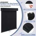 SHADEMOON Blackout Cordless Roller Window Shades,Black,52" W x 72" H