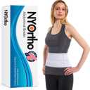 NYOrtho Abdominal Binder 6" 2-Panel - Post-Surgery Compression Wrap for Men and Women - Abdominal Support Belt for Hernia, Back Pain, Core Support, Muscle Strain Relief - Latex-Free - USA (45"-60")