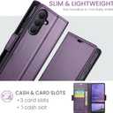 for Samsung Galaxy S26 Plus Case Wallet with RFID Blocking Card Holder, PU Leather Kickstand Protective Flip Phone Cover Fit for Galaxy S26 Plus 6.7", Purple