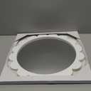  New View Scallop Edge Mirror with White Frame