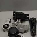 Engine Motor Mount Kit Compatible with 2008-2015 Nissan Rogue 2.5L 2WD, Silver Steel Engine/Transmission Mount A7370 A7384 A4351 A4352