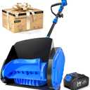 Electric Cordless Snow Shovel, 14.4-Inch | 24V | 5.0Ah Brushless Cordless Snow Blower with Battery and Charger, 26ft Throwing Distance, 5000RPM/Min, Snow Removal for Driveway/Steps/Patio/Sidewalk