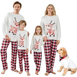 Christma Pajama Family Christmas Pjs Matching Sets (Small, D-020)