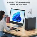 [UL Listed] Cable Matters 10-Pack Low Profile 2-Port Keystone Jack Wall Plate, RJ45 Wall Plate for Keystone Jacks in White