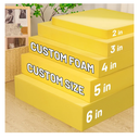 Lokex Cut to Size Foam,Custom Sofa Seat Replacement Cushion and Upholstery Foam,Replaceable High Density Foam