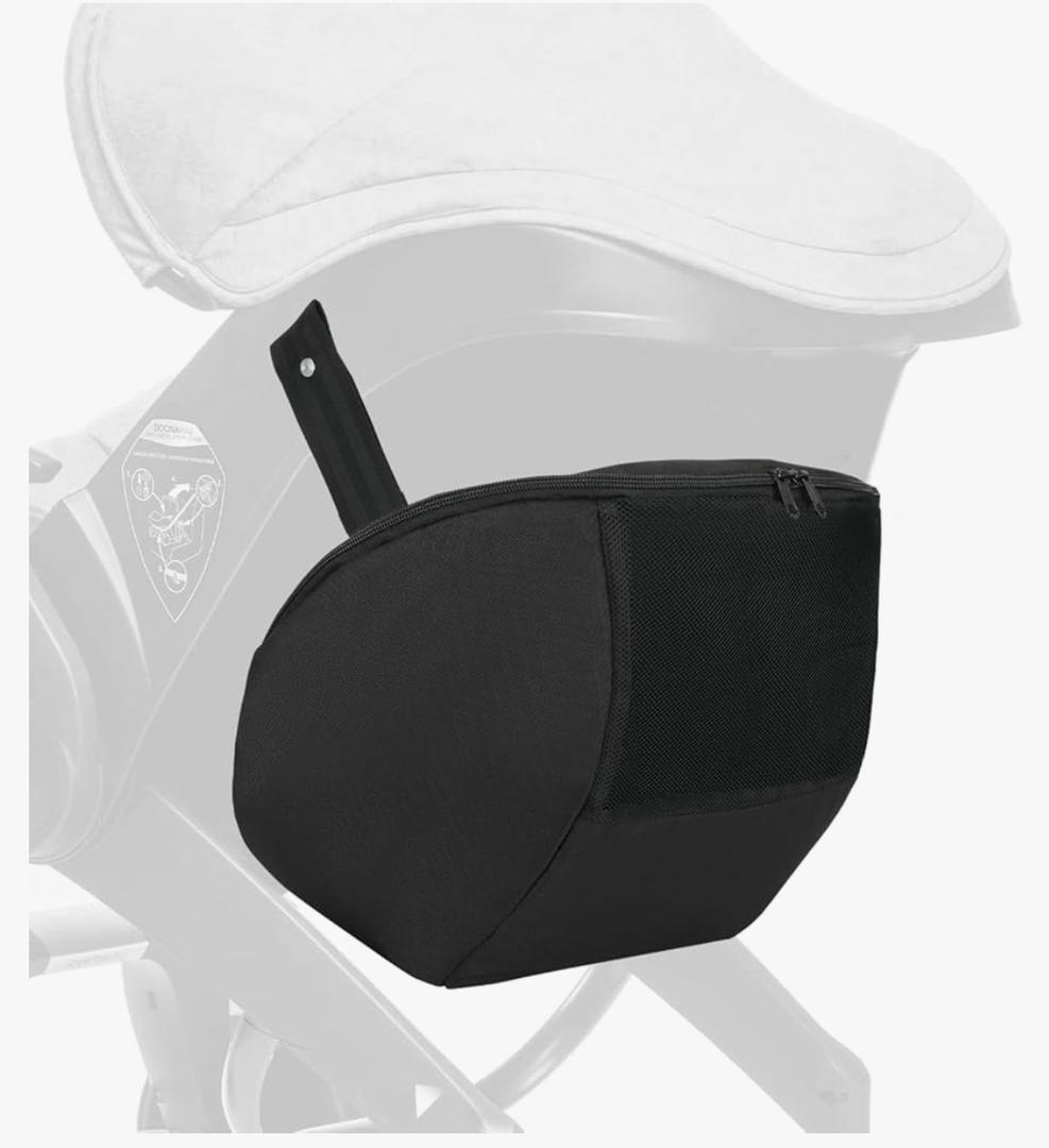 Stroller Organizer Bag Compatible Donna Stroller with Large Storage - Holds 10 lbs - Baby Essentials Stroller Caddy for Bottles, Diapers, Toys, Wipes - Easy Snap-On, Quick Access