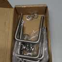 4 Sets 304 Stainless Steel Round Bend U-Bolts 4.25"(108mm) Inner Width 5.59"(142mm) Length M10 with Nuts, Frame Plate, Washers, Accessories for Boat Trailer Axle Sailboat Trailer