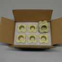 CHOCSTAY Candlestick Holders Set of 6, Green Taper Candle Holders for Candlesticks, Ceramic Candle Holder for Candle Stick Holder Decor, Wedding, Christmas, Party, Dinner, Table Centerpieces