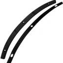 Motorcycle Windscreen Windshield Trim Gloss Black Steel Smooth Compatible for Harley Davidson Touring Street Glide Electra Glide Ultra Limited Tri Glide 2014-2023