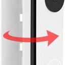 Adjustable Doorbell Mount (30°to 145°) for Google Nest Doorbell Wired-2nd Gen, Google Nest Hello Door Bell, Door Bell Wedge Mount for Apartment, No Drill-White