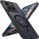 For Motorola Edge 2025 Case, Magnetic [38 N52 Magnets] Military Grade Drop Protection moto edge 2025 case - Raised Camera Lips Slim Matte Anti-Slip Phone Cover Case For Motorola Edge 2025, Black