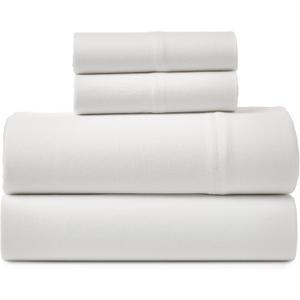 Road Trip America Jersey Sheets Set - Cotton Blend 4 Pieces Full Set - T-Shirt Soft Knit Stretchy Bed Sheets - All Seasonal and Deep Pockets (White, Full)