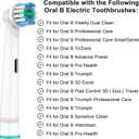 Replacement Toothbrush Heads Compatible with Oral B Braun,8 Pack Professional Electric Brush Heads for Oral B Replacement Heads Refill Pro 500/1000/1500/3000/3757/5000/7000/7500/8000 (White)
