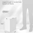 Cesun 4 Gallon Bathroom Trash Can with Lid, Small Automatic Trash Can, Touchless Motion Sensor Garbage Can, White Plastic Waste Basket for Bathroom, Bedroom, Toilet, Office, Rv