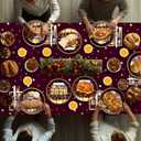 2025 Graduation Party Decorations Graduation Decoration 2025 Maroon Disposable Grad Tableware Set Plates, Cups, Napkins, Tablecloth and Banner for Congrats Grad Class Of 2025, Serves 24