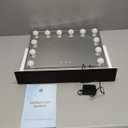 Kottova Vanity Mirror with Lights,15.7"x11.8"LED Makeup Mirror, Lighted Makeup Mirror with 10X Spot Mirror,Smart Touch 3 Colors Dimmable,360 Rotation,for Vanity Desk Tabletop,Plug in(White)