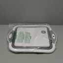 Collapsible BBQ Prep Tub/Cutting Board 10L, Foldable Dish Tub with Colander, Portable Camping Sink, Multifunction Dishing Basin Bucket Wash Tub for Kitchen Fruit Vegetable Picnic (Gray)