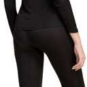 Grenasasilk Womens Silk Long Underwear Mulberry-silk Long Johns Thermal Underwear Sets Cold Weather Base Layer (Black, M)