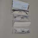 LUFF 4Pcs Anti-Blue-ray Reading Glasses Portable Ultra-Light Readers(4.5X)