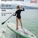 YOTTOY Inflatable Stand Up Paddle Board,Stable Lightweight 10'5" SUP with Non-Slip EVA Deck, Premium Paddleboard Accessories, Three-Fin System & Carry Bag,All-Around Inflatable SUP