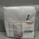 downluxe Waterproof Fabric Shower Curtain Liner, Soft Cloth Shower Liner with 3 Magnets, Machine Washable & Hotel Quality Bathroom Curtain, 70" W x 72" L, White