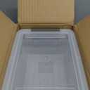 Citylife 6 Packs Small Storage Bins with Lids 3.2 QT Plastic Storage Containers for Organizing Stackable Clear Storage Boxes