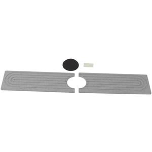 Absorbent Modern Faucet Mat Fast Drying Diatomite Sink Pad Kitchen Bathroom RV (Light Gray)