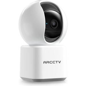 ARCCTV Cameras for Home Security, Pet Camera with WiFi 6&5GHz/2.4GHz, Motion Tracking Never Miss a Moment, 2-Way Audio, Night Vision, Compatible with Alexa Upgrades Your Idoor Security