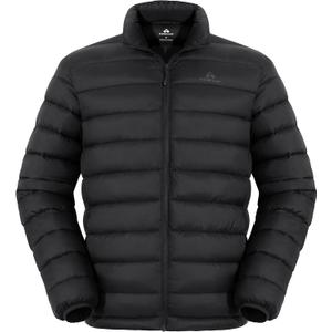 Pioneer Camp Mens Lightweight Packable Puffer Jacket Winter Insulated Puffy Coat Water Repellent Warm Quilted Jackets Travel (XX-Large, Black)