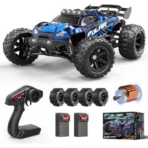 Rc Cars 1:14 All Terrain RC Car for Adults & Boys, 4WD Off-Road RC Truck High Speed Fast 40+ KPH, 4X4 Waterproof Remote Control Car with 2 Rechargeable 1300 mAh Batteries