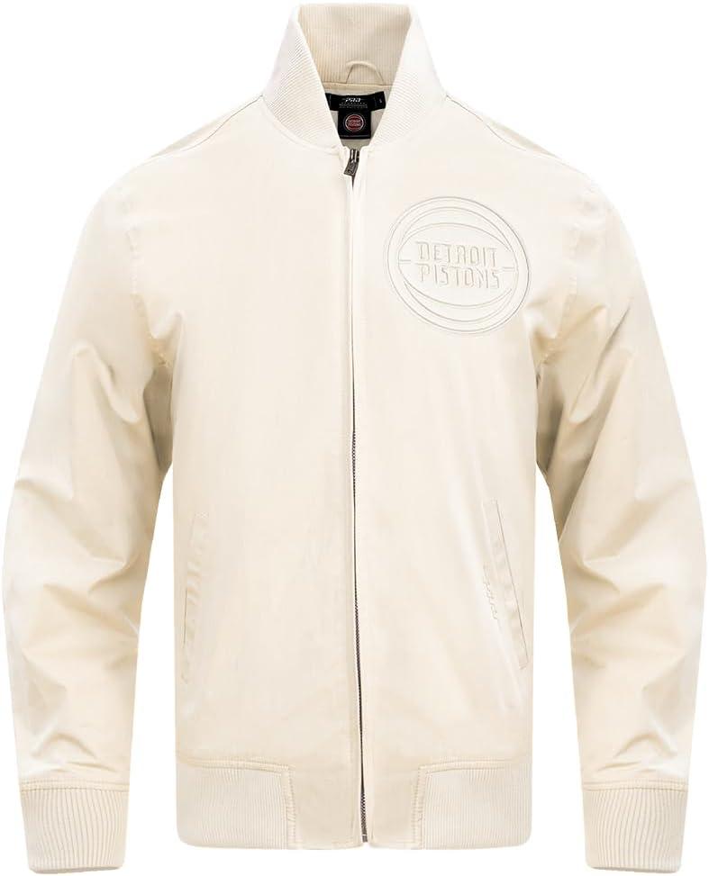 Pro Standard Mens NBA Neutral Twill Jacket (3X-Large, Eggshell)