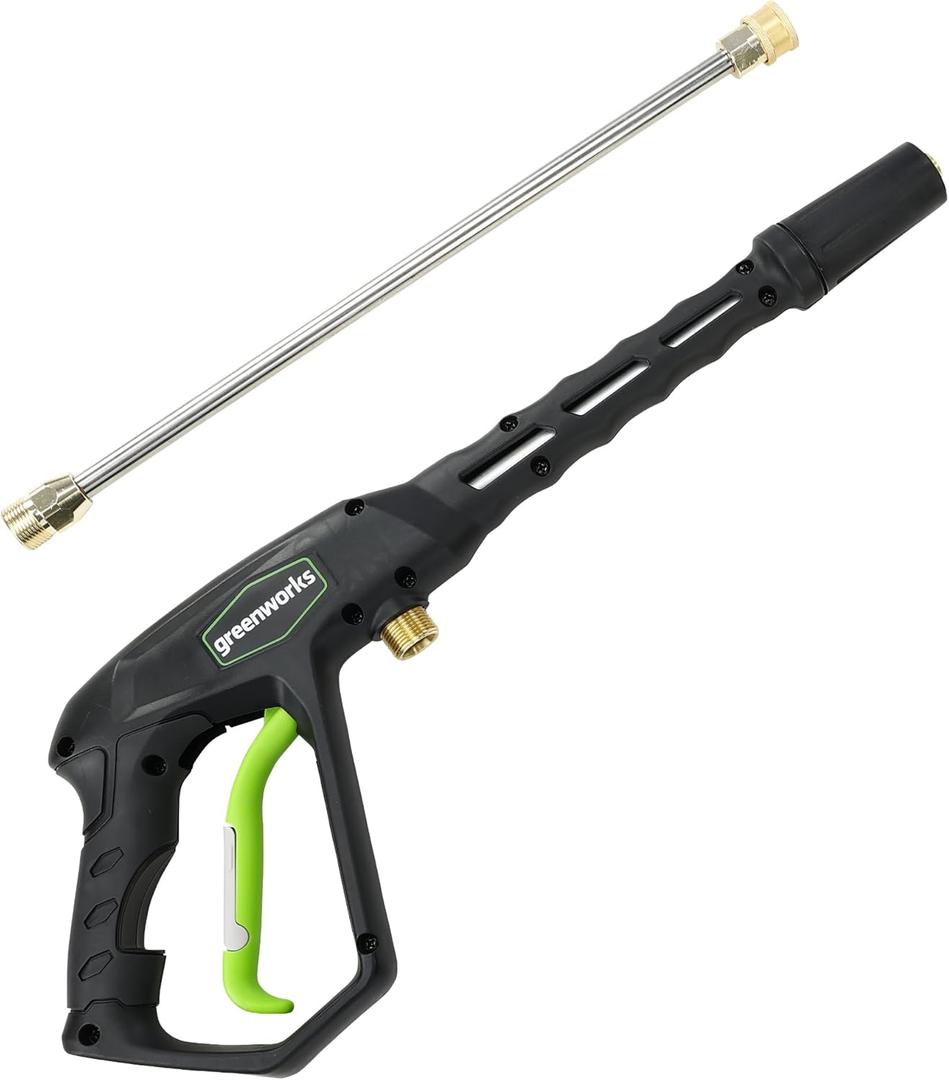 Greenworks Replacement Metal Spray Gun (2300 PSI Max), M22 x 14mm high Pressure Hose Connection
