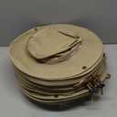 Eurzom 30 Pcs Bucket Hat Bulk Wide Brim Boonie Hats Safari Fishing Sun Hat with Chin Strap