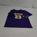 Lebron James Los Angeles Lakers NBA Kids Youth 4-20 Purple Statement Edition Performance Jersey T-Shirt, Size: 14-16