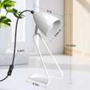 PARTPHONER Table Lamp Set of 2, 350Rotatable Small Desk Lamp, Modern White Reading Bedside Lamps, Suitable for Study, Bedroom, Office, Dorm, Children's Room, 2 Bulbs Included