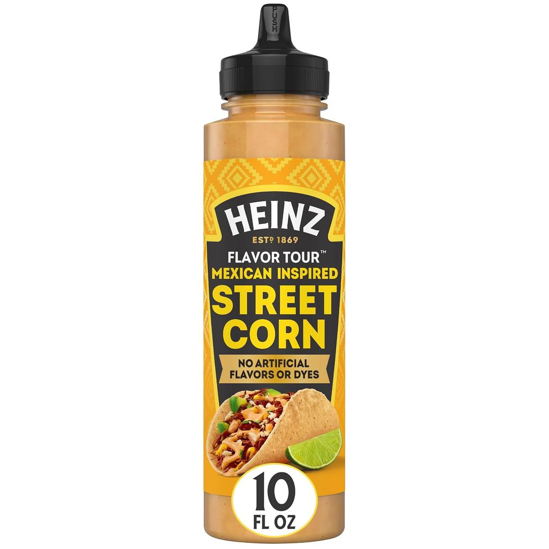 Heinz Flavor Tour Mexican Inspired Street Corn Sauce, 10 fl oz Bottle (EXP 07/06/26)