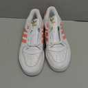 Adidas Womens Rivalry LowSneaker (8.5, White/Coral Fusion/Gold Metallic)