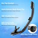 Snorkeling Gear for Adults, Snorkel Set Scuba Diving mask Dry-Top, Adult Swimming Goggles with Nose Cover, HD Tempered Glass Panoramic Anti-Leak Anti-Fog