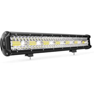 Nilight 18024C-A 420W 20Inch Triple Row Flood Spot Combo 42000LM Bar Driving Boat Led Off Road Lights for Trucks,  White
