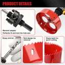 ANGELSWORD 6-1/4 Inch Hole Saw for Recessed Lights, Can Lights, 6.25 Inch Bi-Metal Hole Cutter for Wood/Drywall/Metal