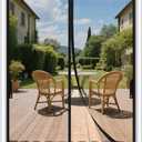 FEGO Magnetic Screen Door Fit Door Size:38"x82", Screen Itself Size 40"x83", Enjoy Breeze, Hands Free Entry, Reinforced Fiberglass Mesh Anti-Tearing, Pet & Kid Friendly, Strong Magnets for Patio/Front