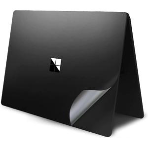 XSKN 13.5 Inch Pure Color Full Body Bubble Free Vinyl Decal Sticker for Microsoft Surface Laptop 3 4 5 Computer (Surface Laptop 3&4&5 13.5 inch) (Black)