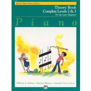 Alfred's Basic Piano Library Theory Complete, Bk 2 & 3: For the Later Beginner (Alfred's Basic Piano Library, Bk 2 & 3)