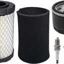 796031 YTH22V46 Air Filter Tune Up Kit Replacement for John Deere D100 D105 D110 D130 MIU14395, For Brigs & Straton 591334 594201 797704, Compatible with Husqvarn-a YTH24V48 YTA22V46