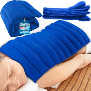 XL Heating Pad for Neck and Shoulders and Back, Microwavable Heating Pads, Microwave Heating Pad Microwavable, Natural Moist Heat Therapy Pad with Washable Cover. Heat Pad Microwavable, 1 Piece 22x13