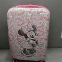 FUL Unisex Kid's Disney Minnie Mouse 21 Inch Rolling Luggage, Hardshell Carry on Suitcase with Wheels
