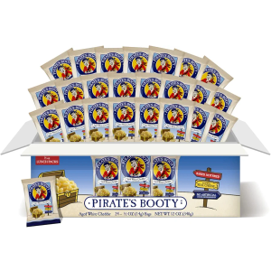 Pirate's Booty Aged White Cheddar Cheese Puffs, Gluten-Free, Kids Snacks, 0.5oz (24ct) Exp. 06/27/2026
