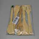 HANSGO Bamboo Kitchen Utensils Set  6-Piece Wooden Cooking Set for Nonstick Cookwares and Cast Iron Pans, Durable Wooden Spoons, Perfect Housewarming Gifts, Apartment Essentials