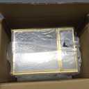 Okllen Glass Wedding Card Box with Lock and Slot, Gold Rim Envelop Box Gift Holder, Vintage Clear Card Box for Wedding Reception, Baby Shower, Birthday, Graduation (Glass Box and Lock Only)